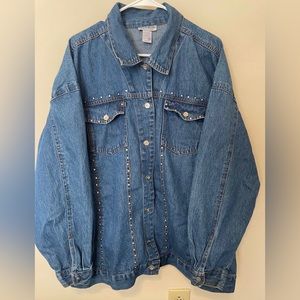 Vintage studded denim jacket